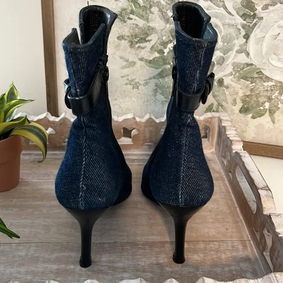 Stuart Weitzman Denim Booties - Picture 2 of 12